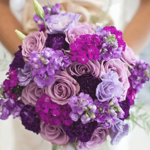 Tall Purple Wedding Flowers