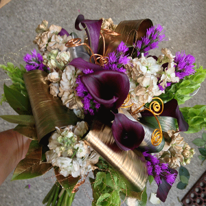 Purple & Gold Bouquet